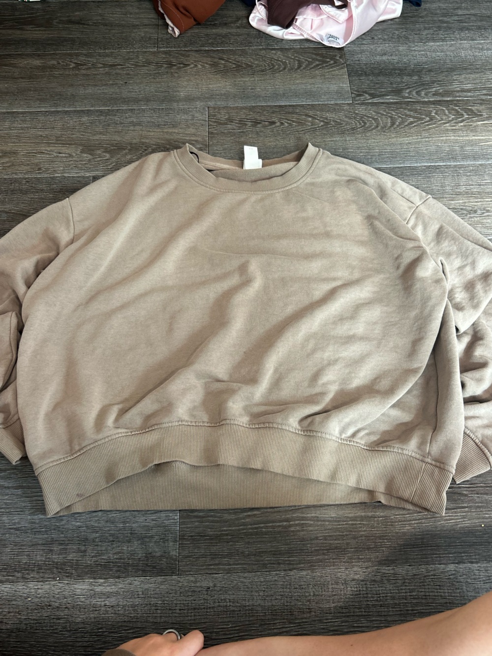 H&M Taupe Crewneck Sweatshirt